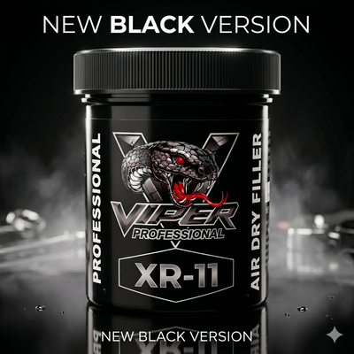 XR-11 Air-Dry Premium  Leather Filler Medium Black  (2oz-4oz)