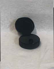 Tapa abatible negra de 38 mm - Paquete de 6